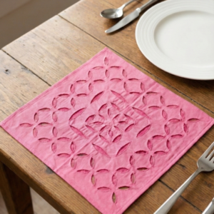 soft charm applique cutwork cotton table napkin