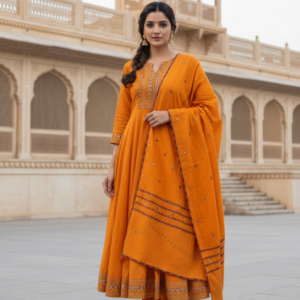 sunrise glow applique dupatta