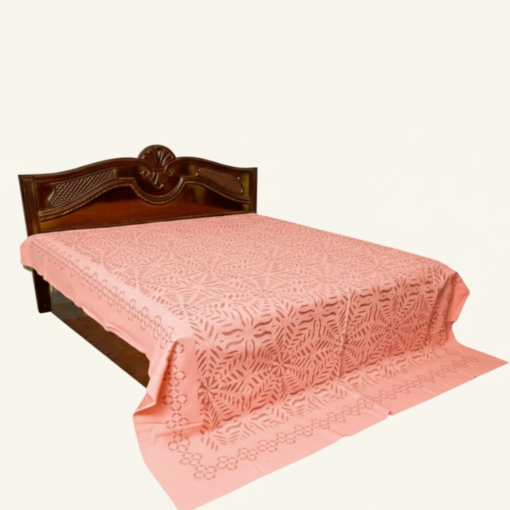 peach glow applique cutwork bedsheet peach glow applique cutwork bedsheet