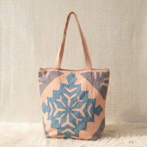 beige applique bag for women